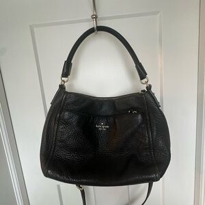 Kate Spade Textured Black Leather Shoulder Bag